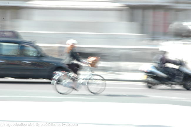 women on bike