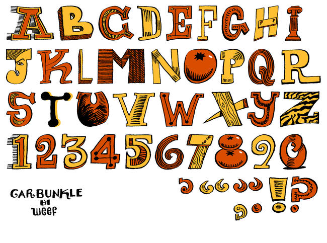 Carbunkle the typeface