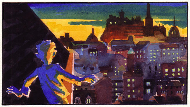 Hallam Foe colour storyboard