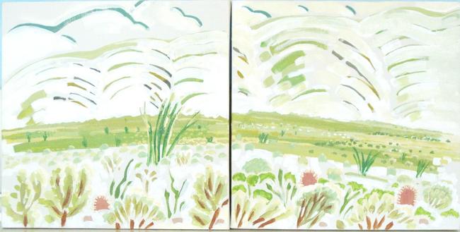 Greening Desert diptych