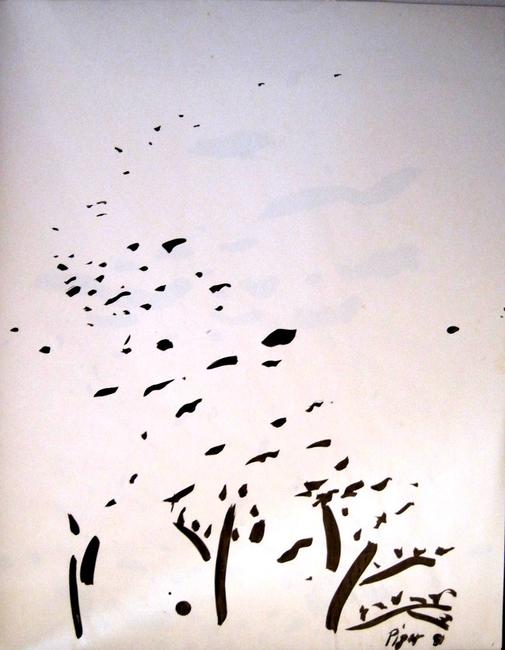 birds in trees