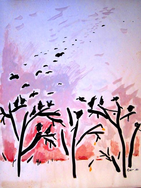 birds twilight