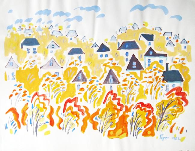 houses and trees