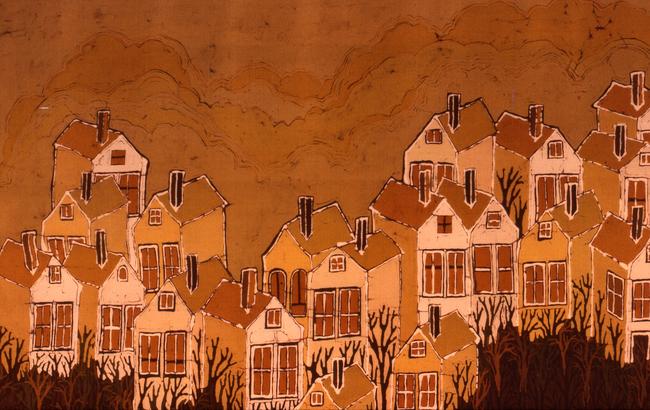 houses at the top detail