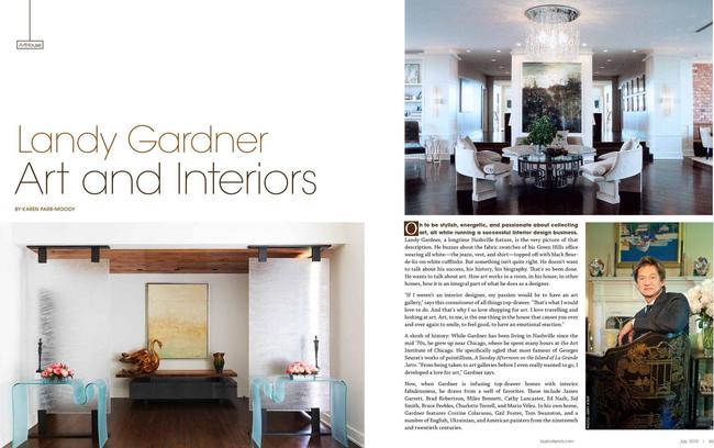Landy Garder Interiors Nashville Arts Magazine