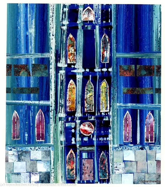 Sunday in Florence Acrylic collage width=