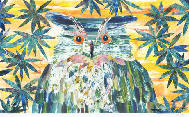 Owl at Sunset