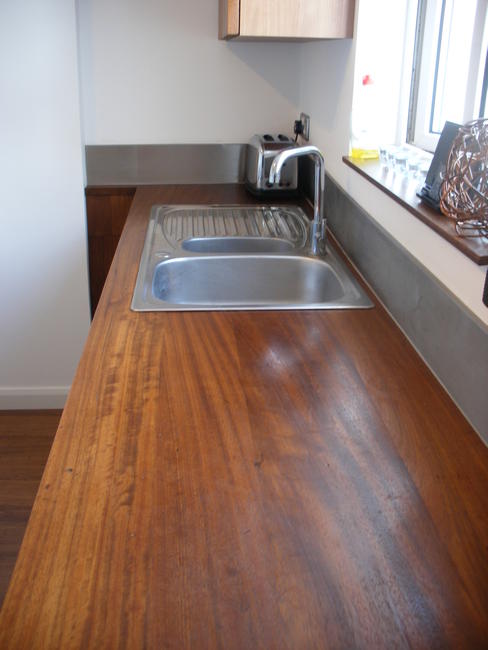 reclaimed iroko kitchen worktop