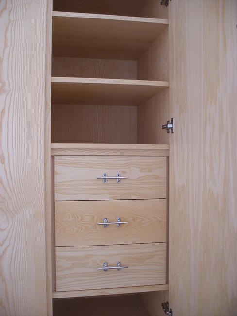 ash drawers in handmade furniture