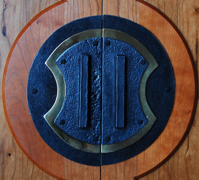 drinks cabinet handle detail