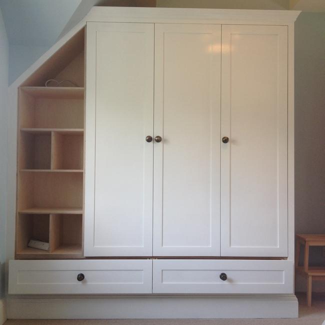 painted bedroom furniture and storage