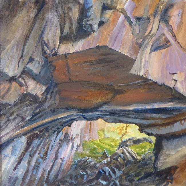 Slate tunnel, Borrowdale