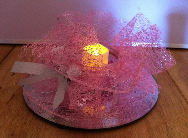 Glitter Lace Candle Holder