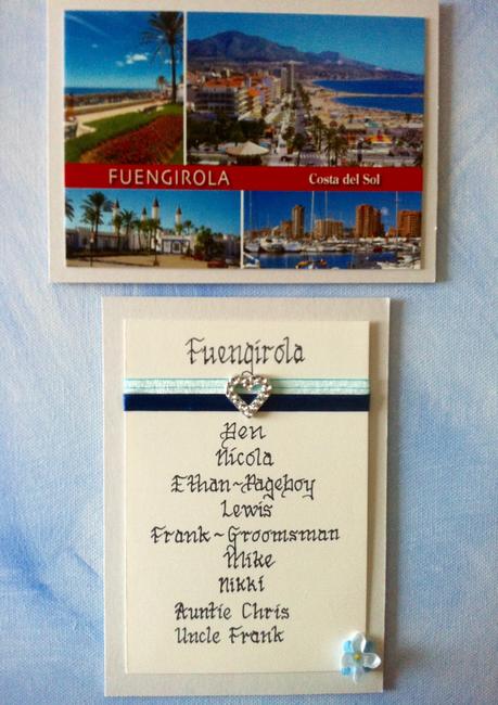 Table Plan Cards