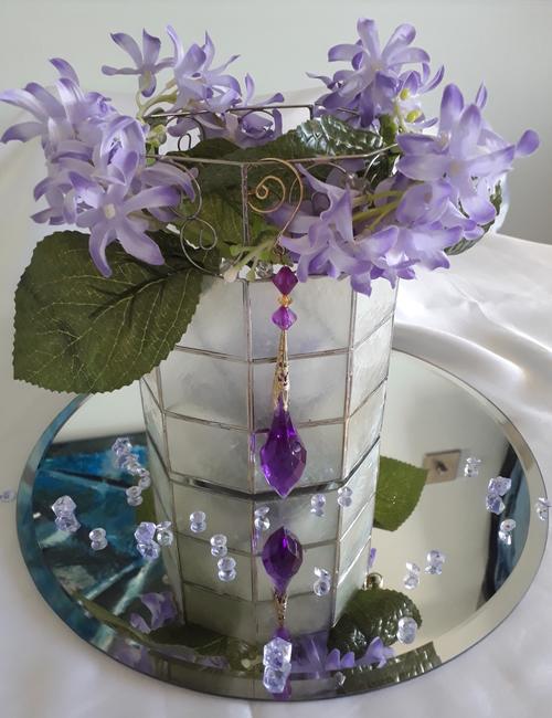 Lilac and Candle Design