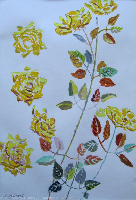 Study of Yellow Roses