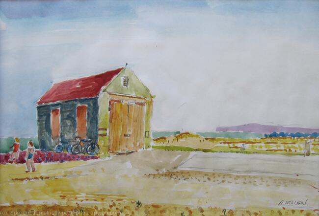 Bathers at the Old Lifeboat House, Rye Harbour, Sussex