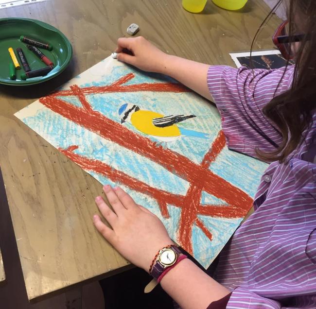 teaching oil pastels