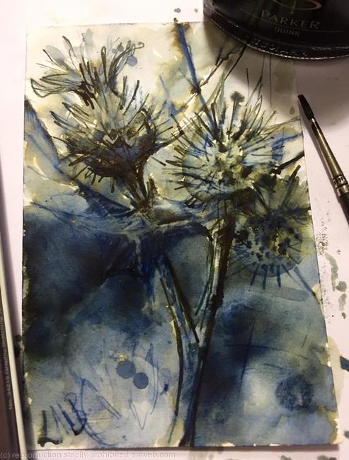 thistles in a storm