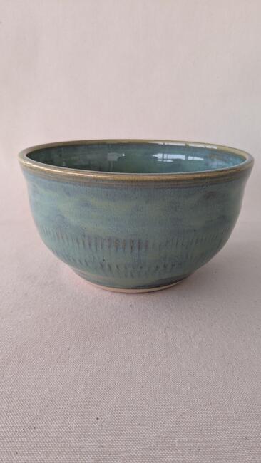 Large Serving Bowl, soft turquoise