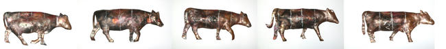 walking cow zoetrope -detail