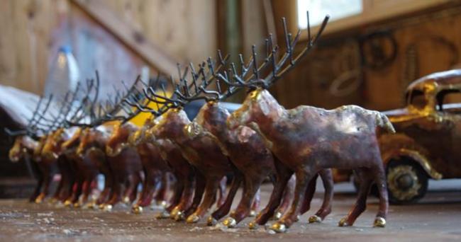 herd of reindeer on my workshop table