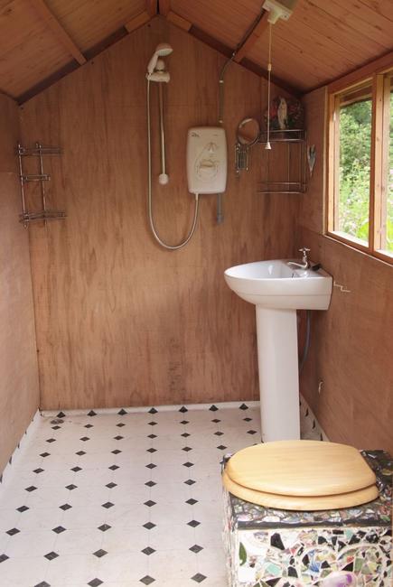 shower and toilet