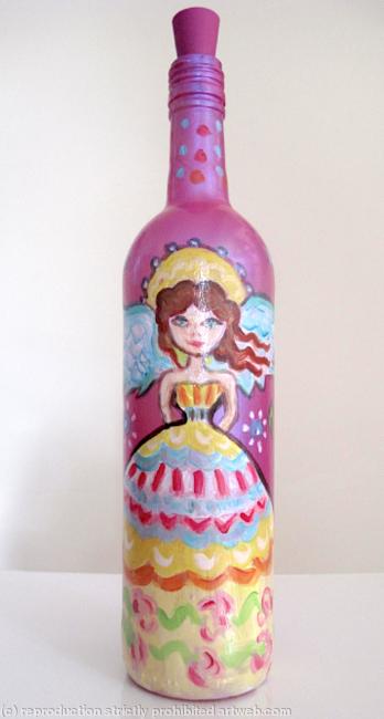Angel: olive oil/vinegar bottle