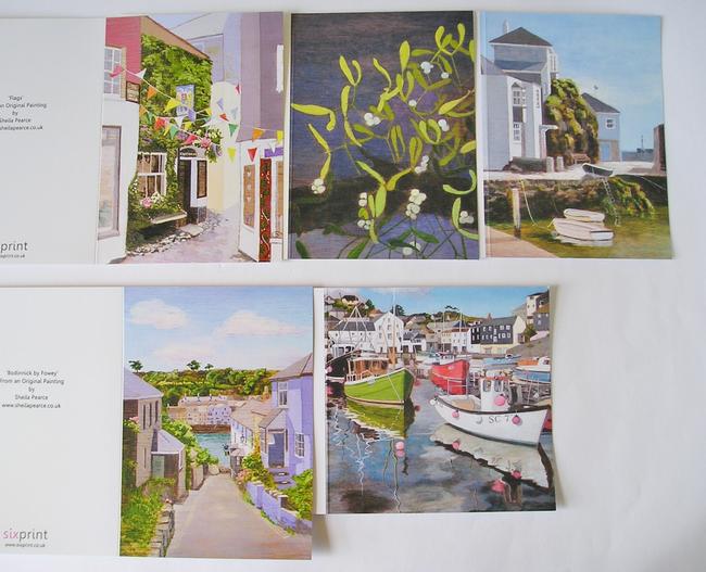 Pack of Five Different Cards.