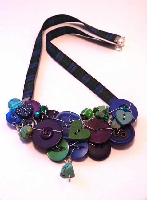 Scottish ribbon necklace