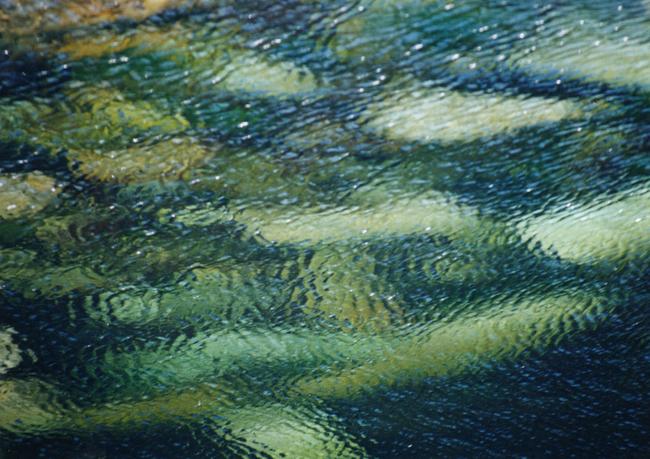 rocks under the sea