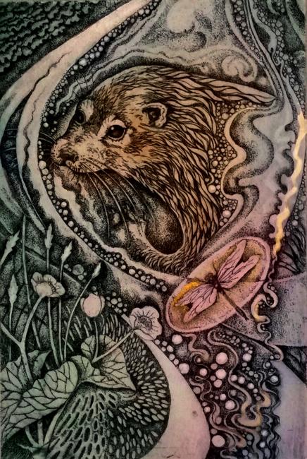 Otter and Dragonfly