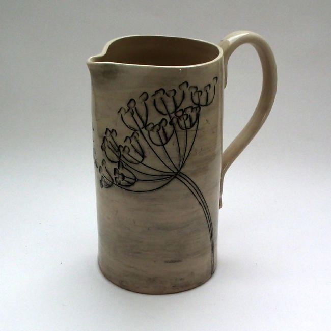 Straight Cow Parsley Jug, Large