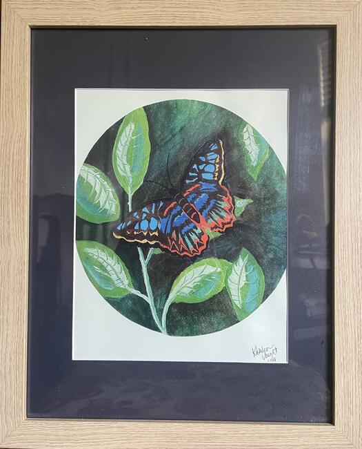Butterfly on Leaves