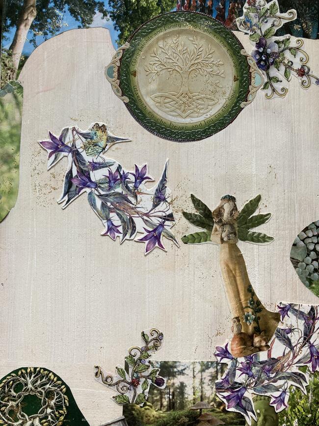 Garden Angel on Canvas