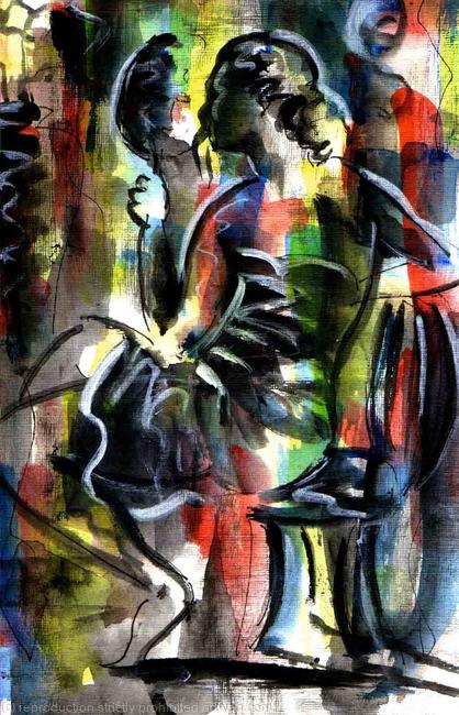 Woman with mirror
