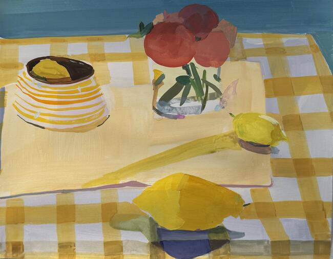 Gingham lemons