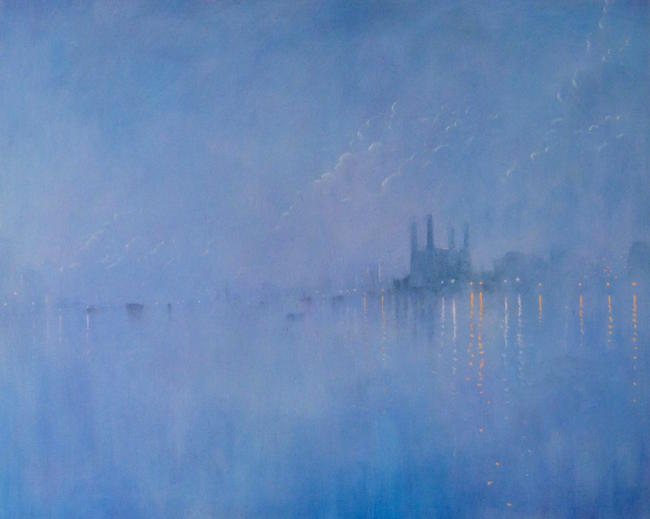 Battersea Power Station, Nightfall