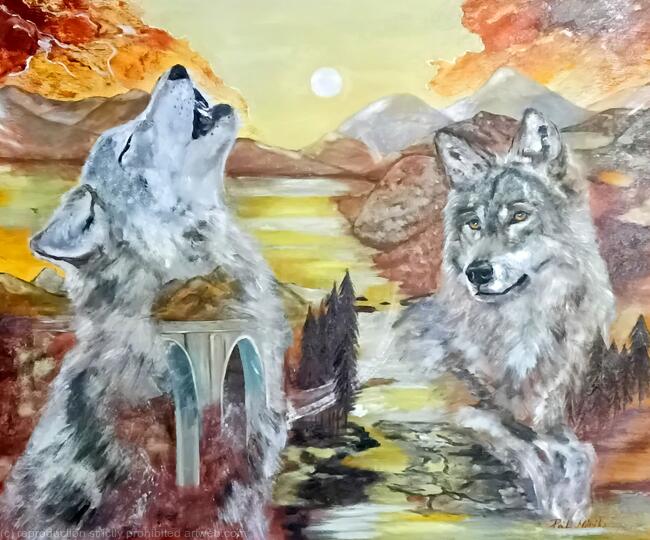 Mónika Katalin Pál-The Wild That Remembers-oil on canvas-72 × 87 x 2 cm- year 2025-Untamed Continuum Series