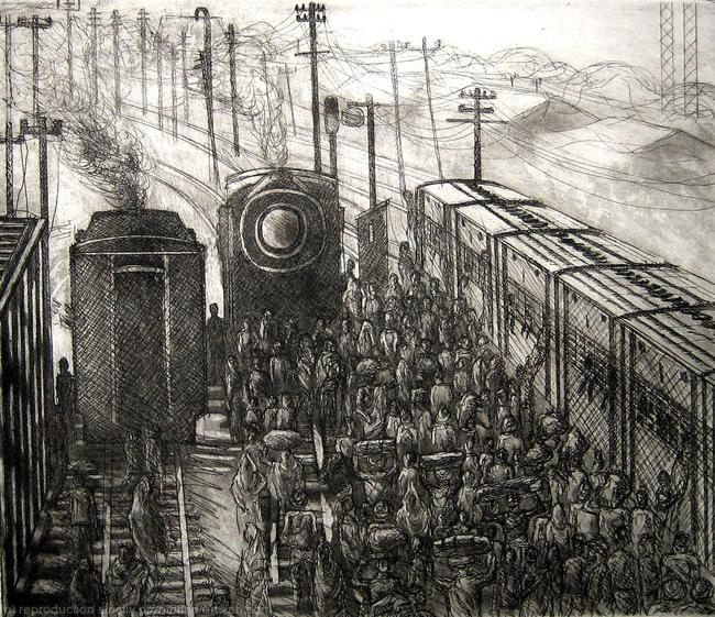 Crowd Scene at a Railway Station