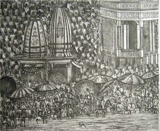 Bathing in the Ganges, Hardwar