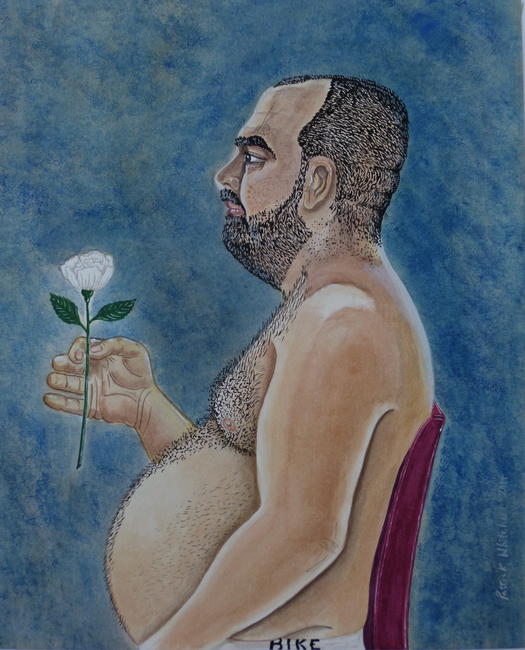 Sean Holding a White Rose