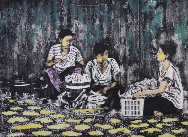 Women Traders at Yangon Station