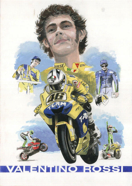 Tribute poster Valentino Rossi
