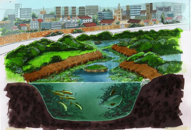 Degrading river