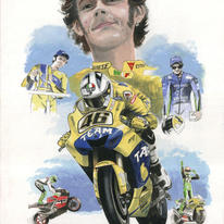 Tribute poster Valentino Rossi