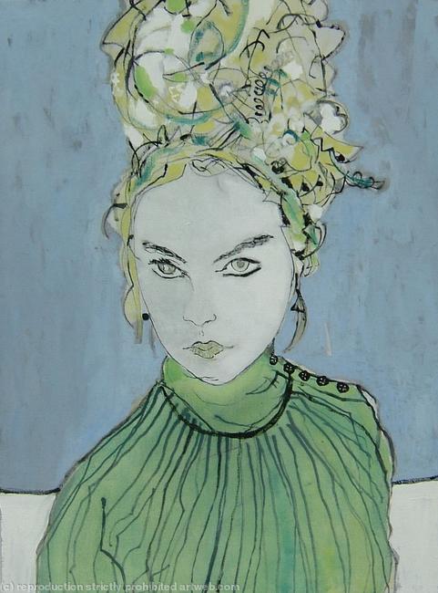 Girl in green