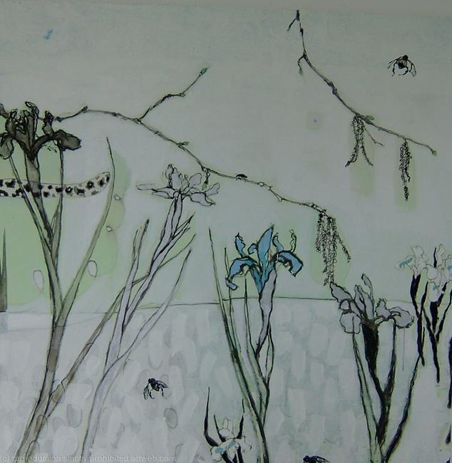 Iris and bees