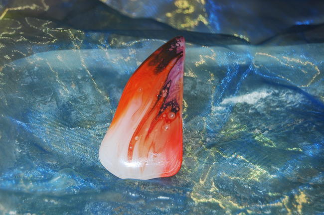 Glass Brooch Opal