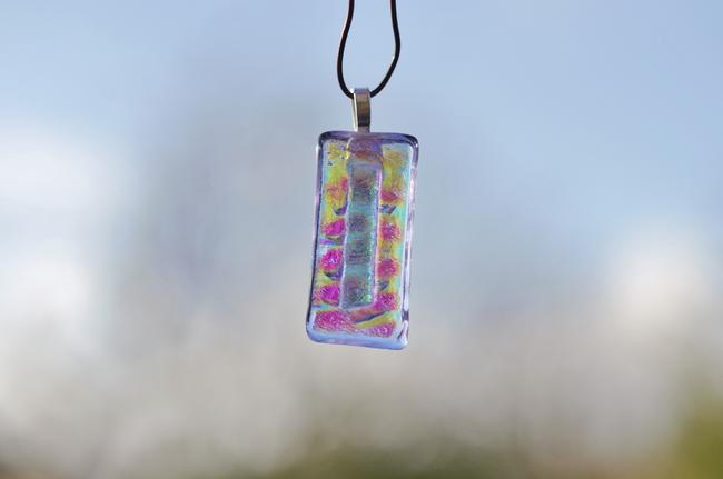 Pink and Blue Pendant
